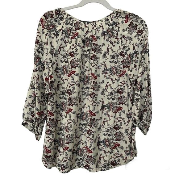 Rose & Rhyme Floral Blouse Size Small Top Bohemian Peasant Lightweight Fairy - Picture 3 of 10